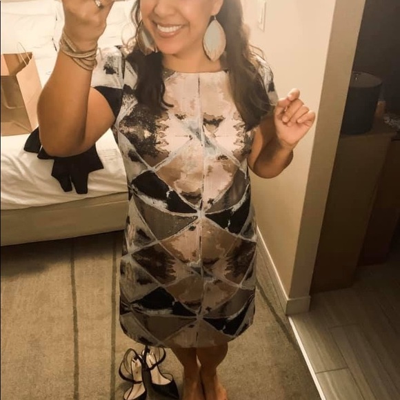 Vince Camuto Jacquard Sheath Dress - Picture 2 of 2